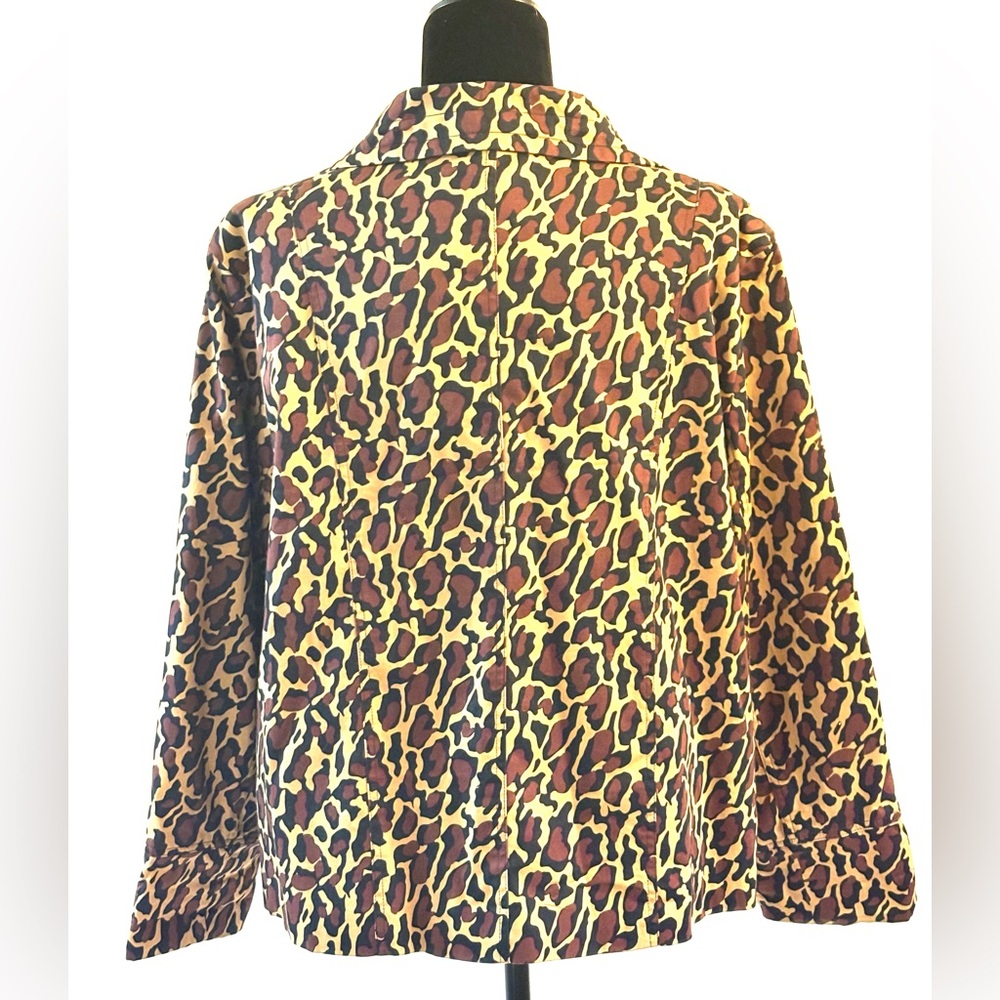 Patrick Christopher Leopard Print Bomber Jacket - image 3